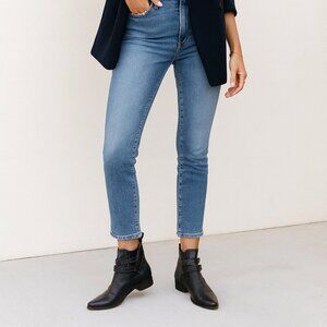 Bed Stu Black Leather Western Double Buckle Italian Made Ankle Boots Size 8.5